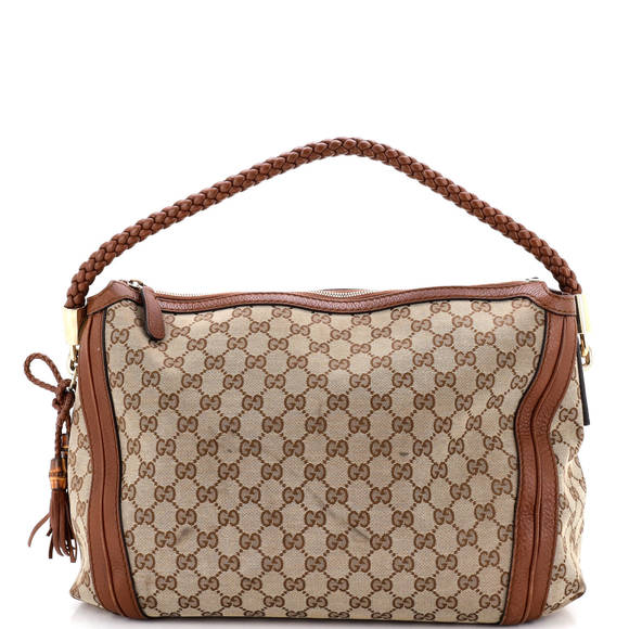 Gucci Medium Bella Hobo GG Canvas with Leather - Picture 1 of 6